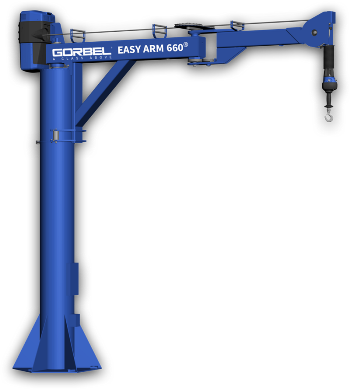 articulating intelligent jib crane lifting